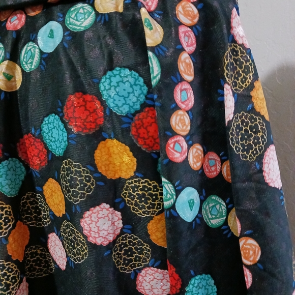 Vintage 1970's 2 piece lounge set pant with cape - Picture 3 of 12